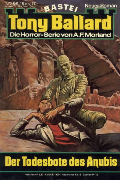 Tony Ballard Nr. 076: Der Todesbote des Anubis