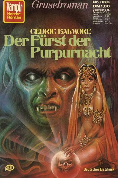 Vampir-Horror-Roman Nr. 366: Der F&uuml;rst der Purpurnach